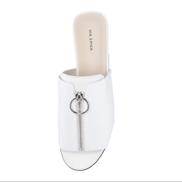 ✨Via Spiga White Hope Slide Sandal - Picture 5 of 8